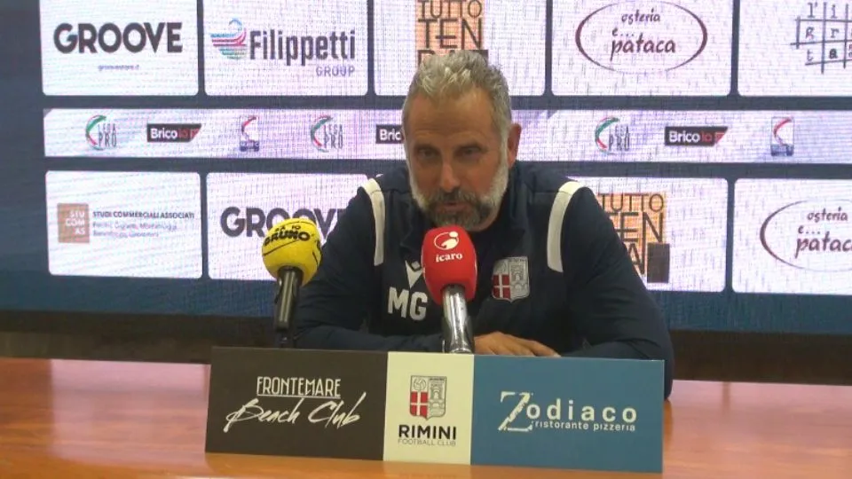 Marco Gaburro, allenatore del Rimini F.C.
