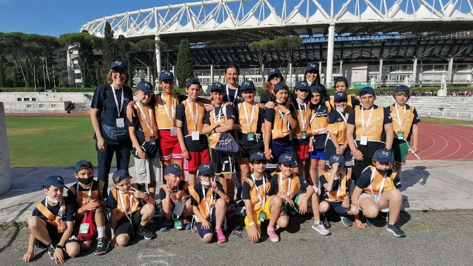 la classe allo stadio Olimpico