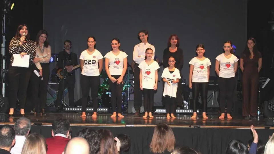 un momento della serata Il cuore in piazza
