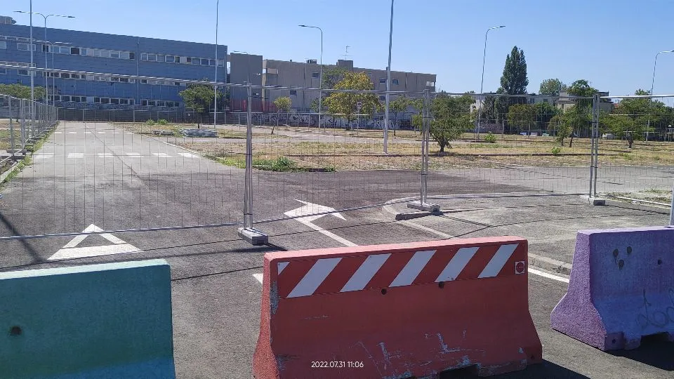 il parcheggio nell’area ex Questura
