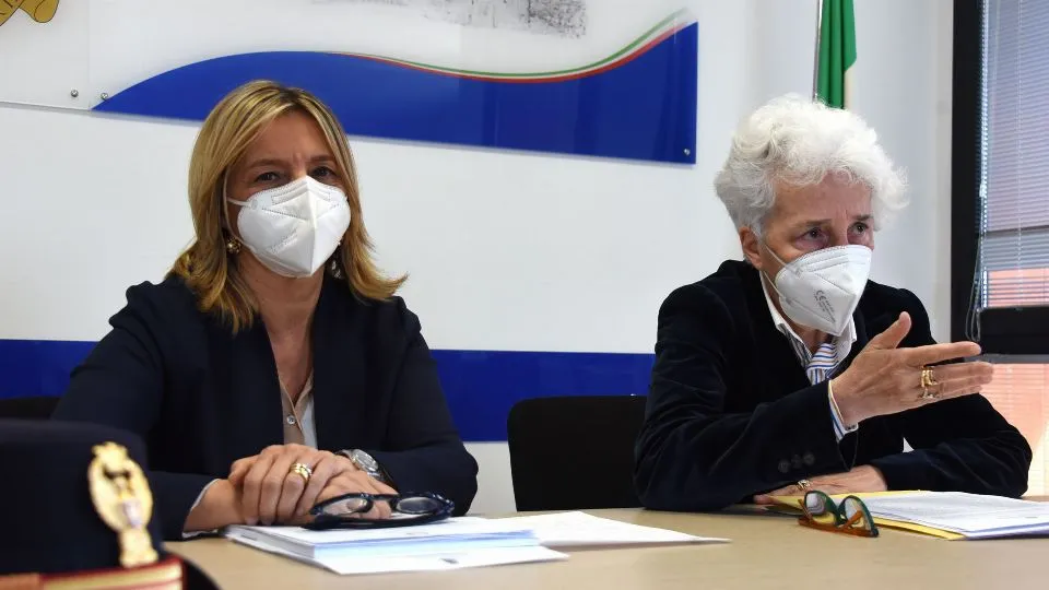 Da sinistra il questore Lavezzaro e il Procuratore capo Melotti (foto Migliorini)
