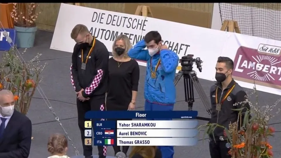 Thomas Grasso sul podio