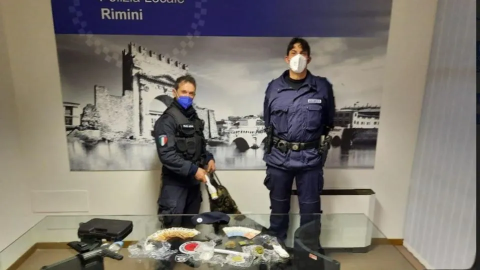 il materiale sequestrato
