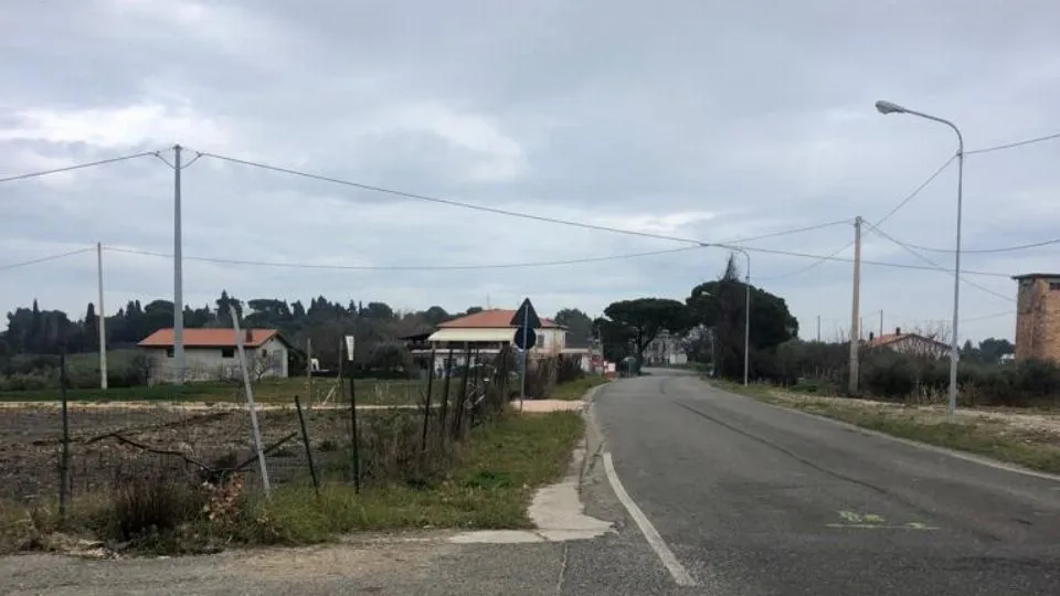 la strada interessata dai lavori