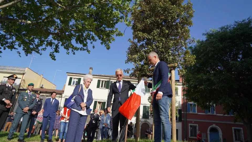 la scopertura della targa