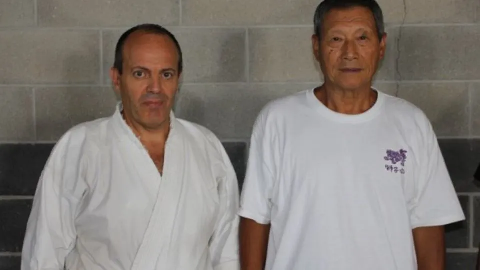 Il Maestro Denis Pironi e il Maestro Shirai
