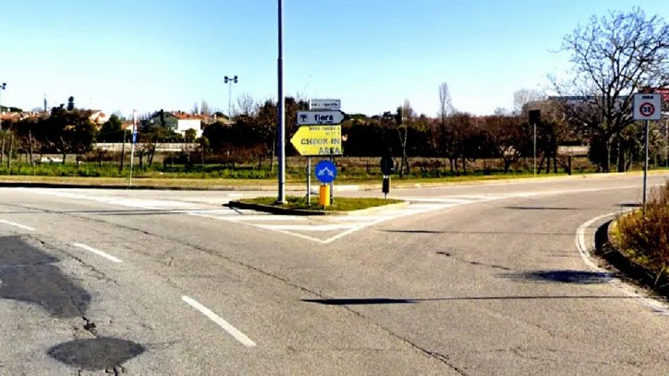l’ingresso della Fiera
