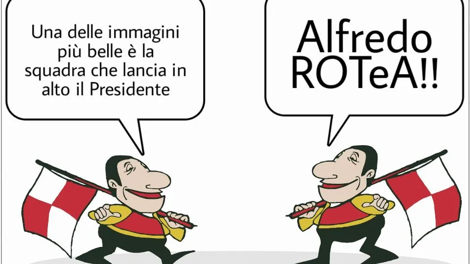 La vignetta di Baio dedicata al presidente Rota

