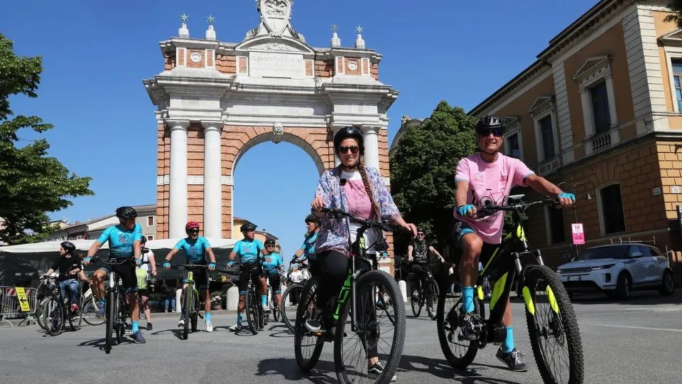 la biciclettata rosa