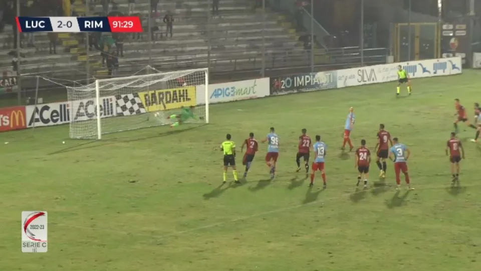 Il rigore di Santini al 92′