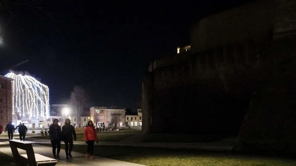 Rimini; 10/02/2022: Comune RN Uff Stampa Monumenti al Buio, Castelsismondo, Rocca Malatestiana
©Riccardo Gallini /GRPhoto
