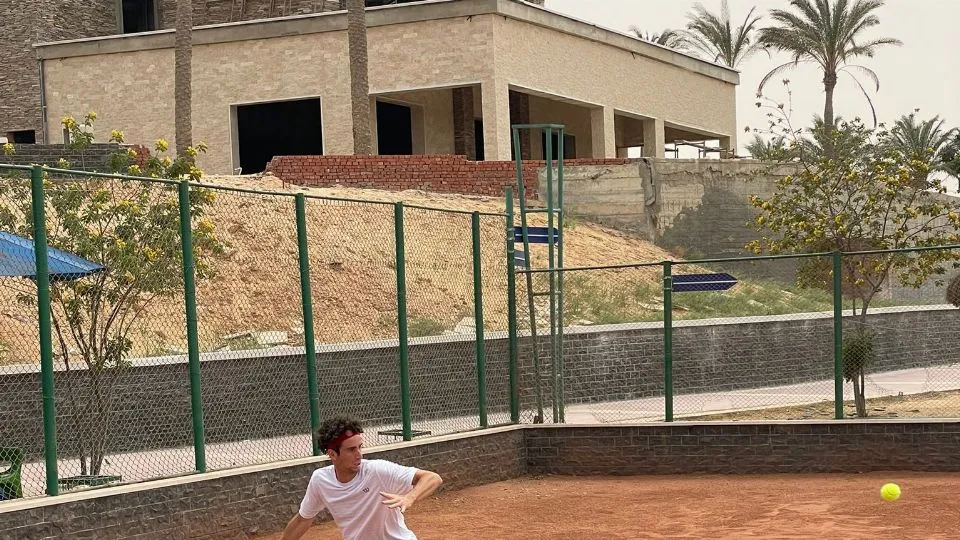 Manuel Mazza in azione al Cairo

