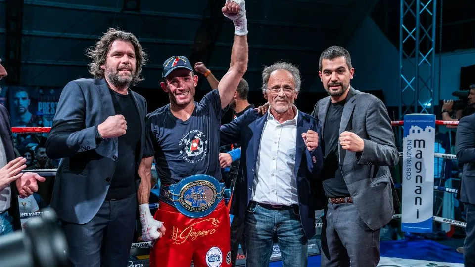 Matteo Signani riconquista la cintura di campione europeo dei pesi medi
