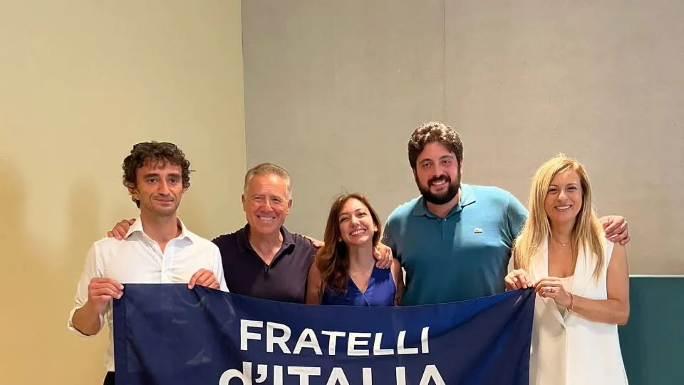 Flavio Mauro con gli altri esponenti di FdI
