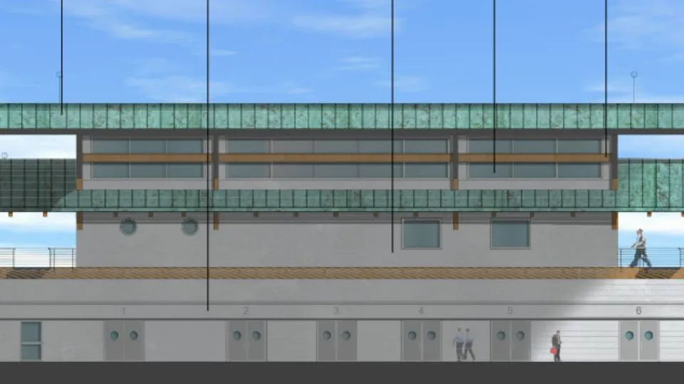 un rendering del progetto del mercato ittico