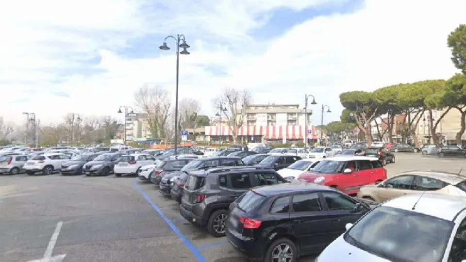 il parcheggio Tiberio