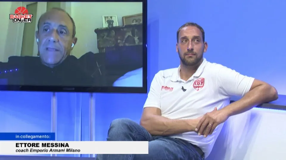 Ettore Messina in collegamento con Basket on-ER
