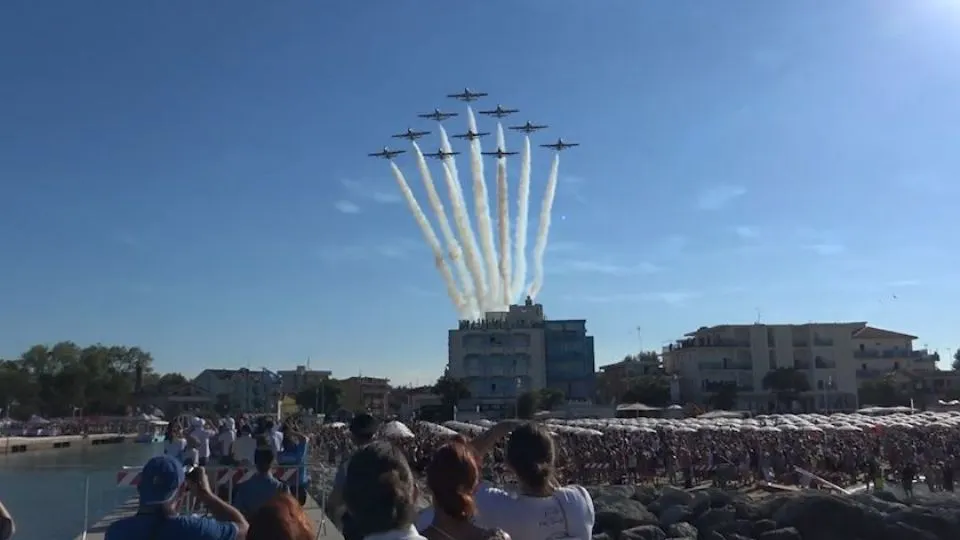 le frecce tricolore a Bellaria Igea Marina