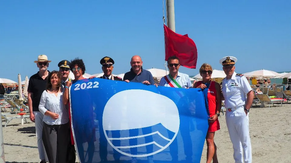 la bandiera blu
