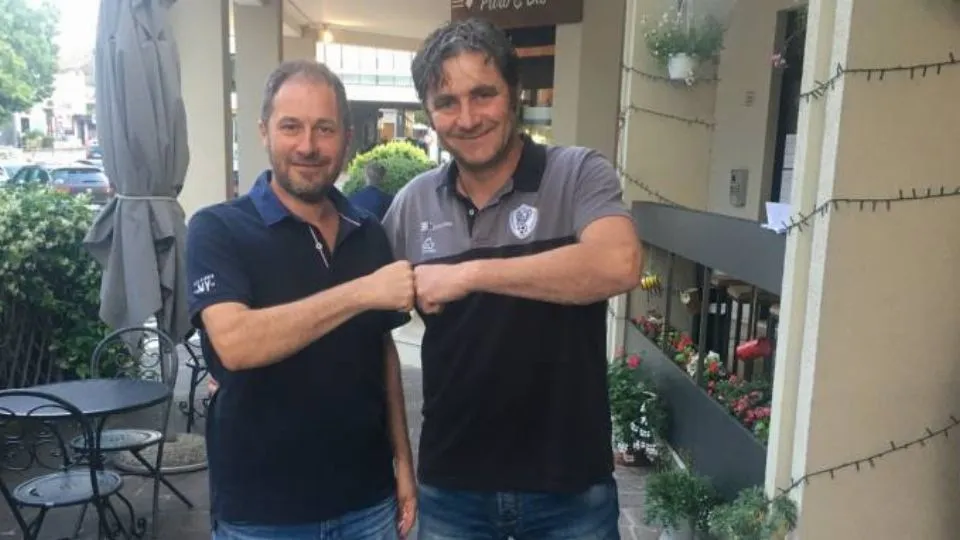 Il ds Donnini e mister Sarti