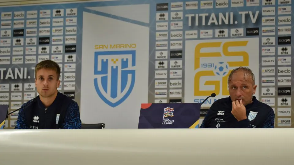 Il difensore Alessandro Tosi ed il tecnico Fabrizio Costantini (©FSGC)
