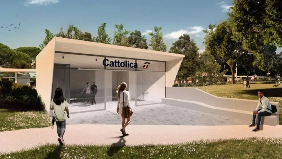 Render Stazione Cattolica (Lato Monte)

