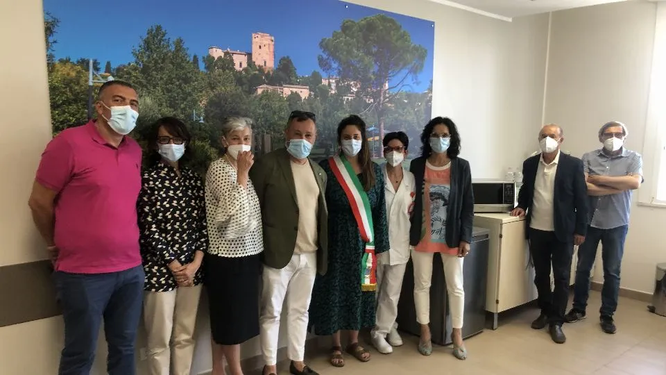 foto di gruppo per la donazione
