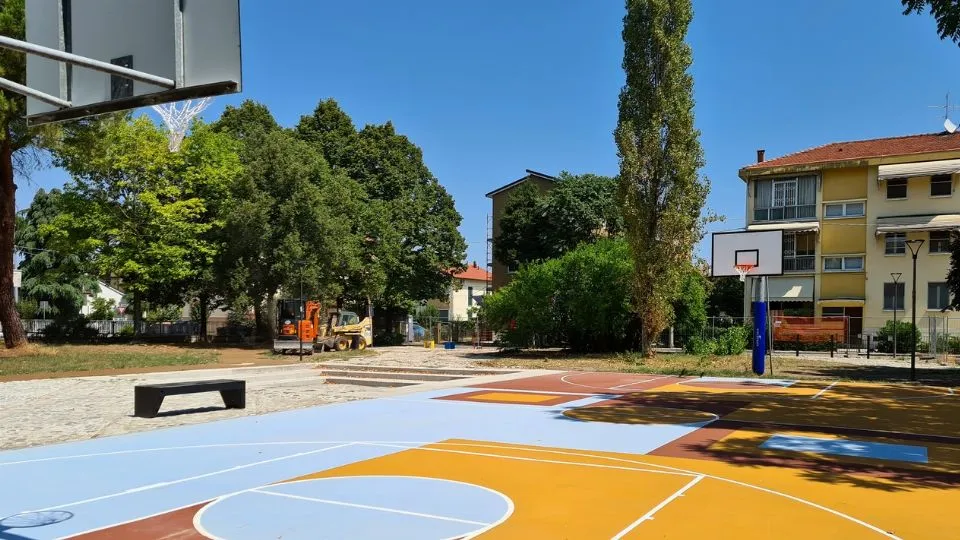 il campo da basket
