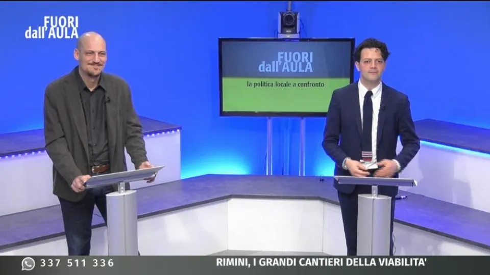 Zoccarato e Morolli negli studi di Icaro TV
