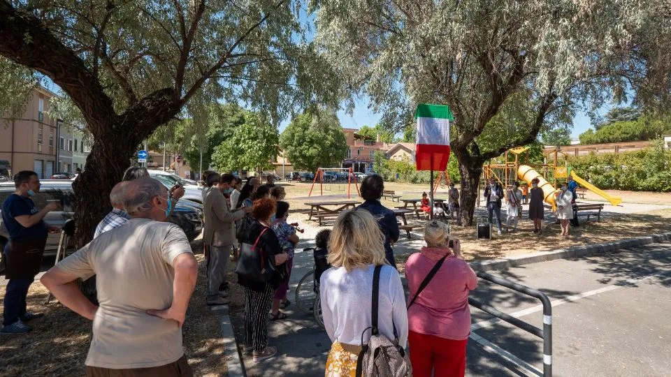 l’inaugurazione del parco