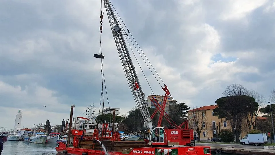 i lavori della draga