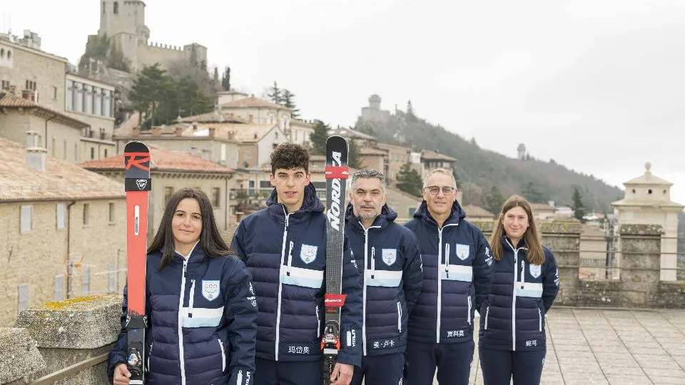 La Delegazione Sammarinese Olimpiadi invernali con Gatti e Torsani
