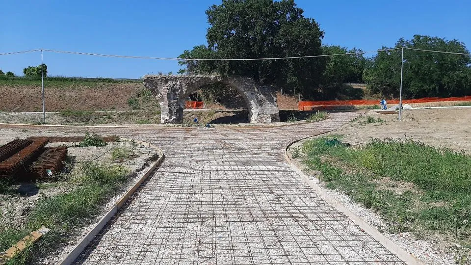 il cantiere per la riqualificazione dell’area archeologica del ponte di San Vito

