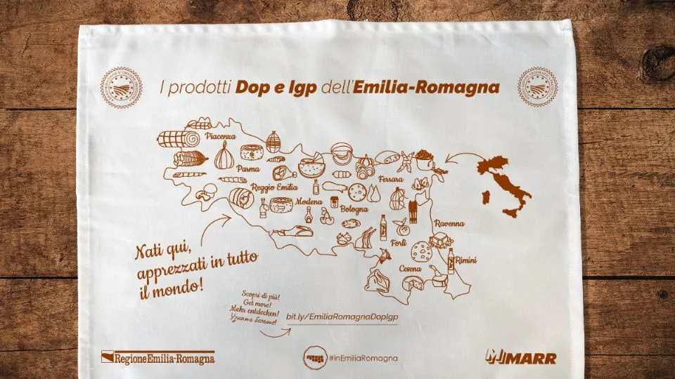 le tovagliette promozionali del progetto