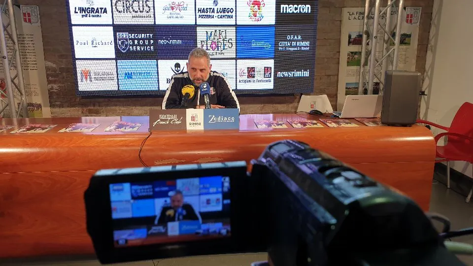 L’allenatore del Rimini F.C., Marco Gaburro
