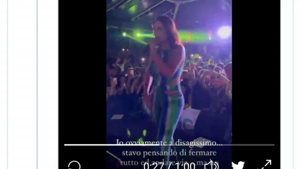 un frame tratto dal video postato dall’artista