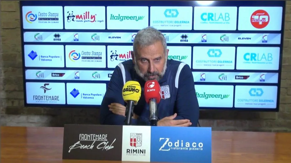 Marco Gaburro, allenatore del Rimini F.C.