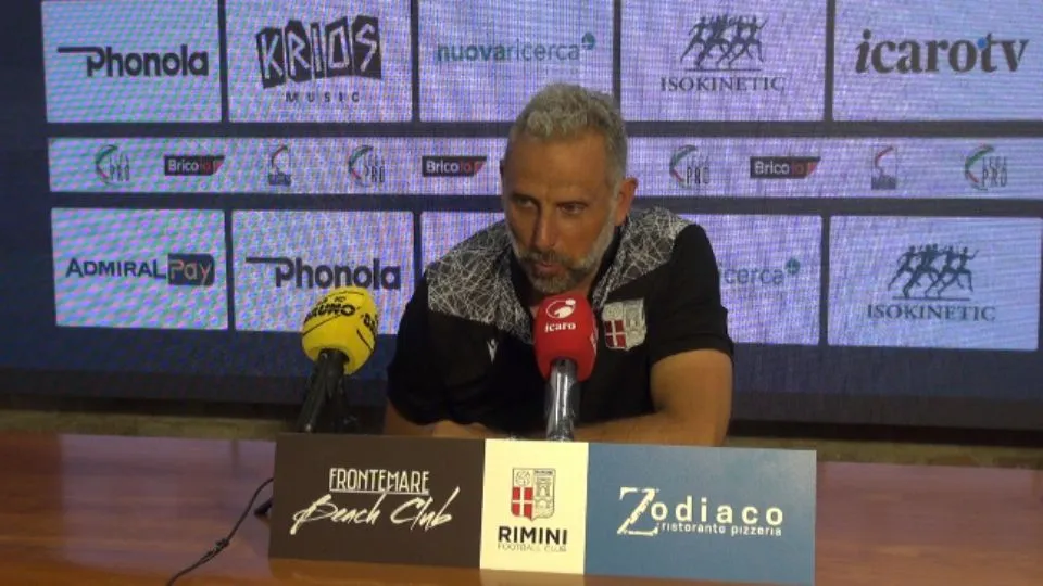 Marco Gaburro, allenatore della Rimini Calcio