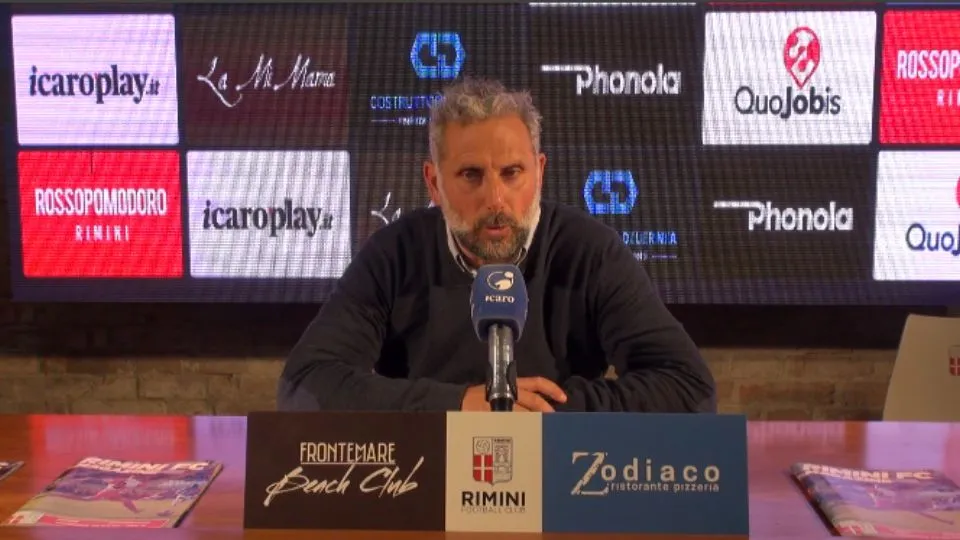 Marco Gaburro, allenatore del Rimini FC
