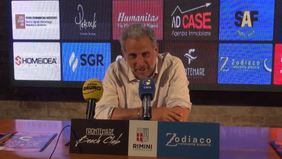 Marco Gaburro, allenatore del Rimini F.C.
