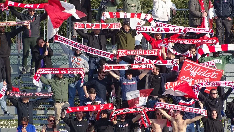 I tifosi del Rimini a Correggio
