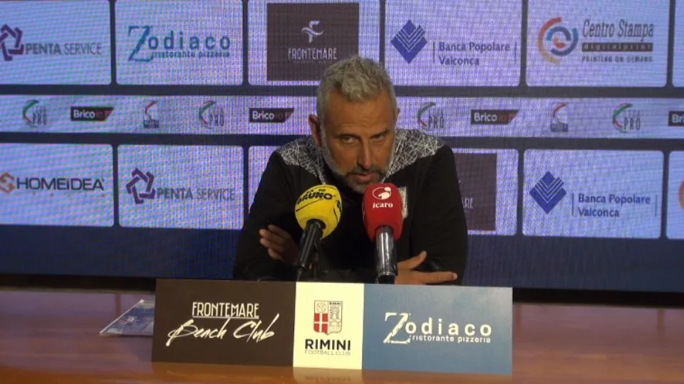 Marco Gaburro, allenatore del Rimini FC
