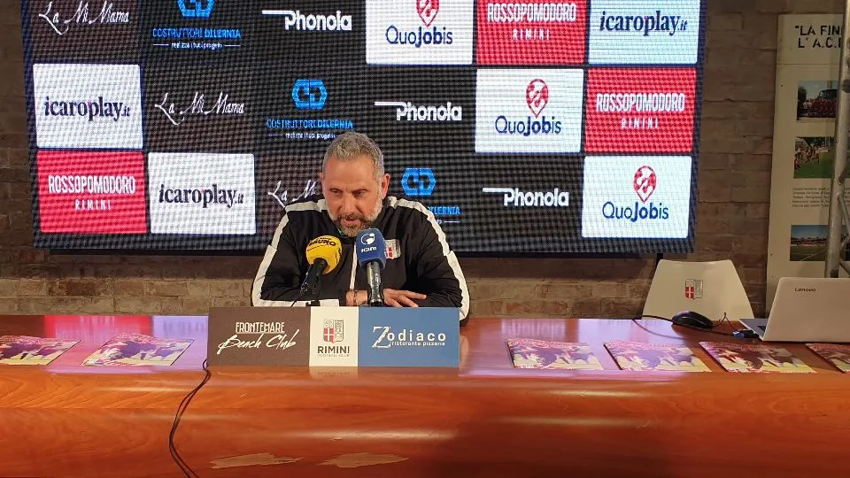Marco Gaburro, allenatore del Rimini F.C.