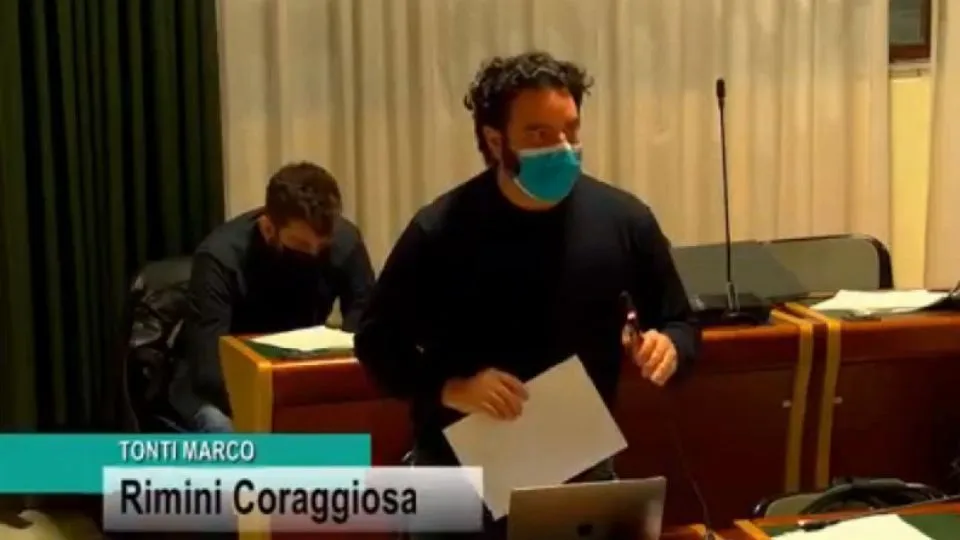 Marco Tonti in aula