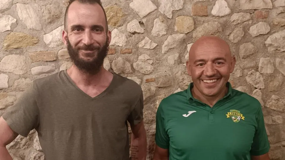 Alex Martino insieme all’allenatore Massimo Mancini
