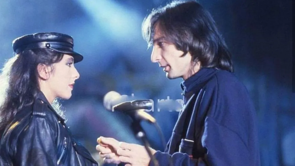 Sabrina Salerno e Cecchetto nel 1986