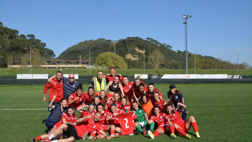 La Primavera Femminile della San Marino Academy dopo la vittoria a Empoli (©Bertini)