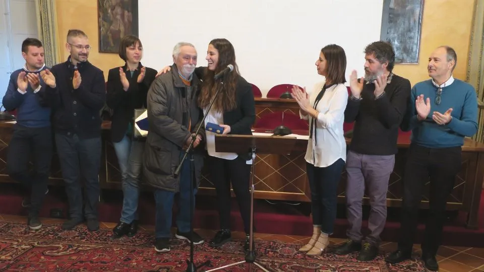 Giuseppe Boschetti quando ricevette l’Arcangelo d’Oro