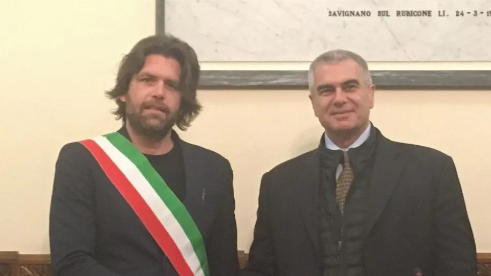 il sindaco Giovannini e il prefetto Corona