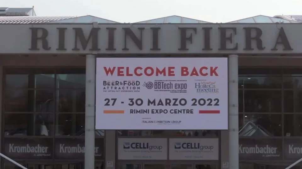 L’ingresso di BeerAttraction alla Fiera di Rimini
